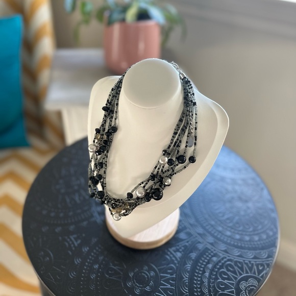 CJ Black, silver Beaded Necklace - Picture 2 of 2